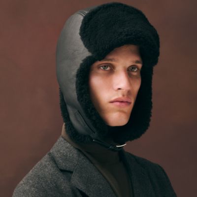 Fred H Droit bucket hat - Black | Hermès USA